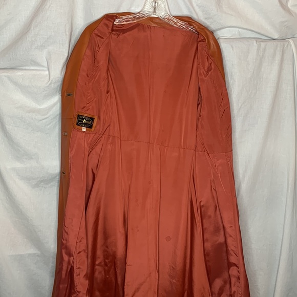 vintage Hermanos Veralo Madrid Spain flare skirt trench coat, see measurements - Picture 11 of 15